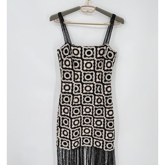 SAYLOR Black and White Mini Dress - Picture 4 of 10